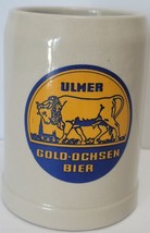 Ulmer Gold-Ochsen Bier Stoneware Beer Mug Germany Gerz 0.5 L - £7.78 GBP