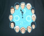 TeeFury Doctor Who LARGE &quot;Doc Around The Clock&quot; Doctor Who Tribute Shirt... - $14.00