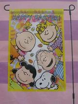 Snoopy and the Peanuts Gang HAPPY EASTER Garden Flag~12&quot; X 18&quot; - £27.84 GBP