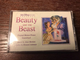 Wal Disney Pictures Beauty &amp; The Beast Soundtrack cassette 1991 - £2.36 GBP