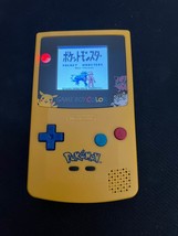 Refurbished Nintendo Game Boy Color Pikachu Style - Upgraded Funnyplayin... - $189.95