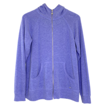 Victoria&#39;s Secret Angel VS Zip Front Hoodie Top Womens Large Hooded Lavender - £21.23 GBP