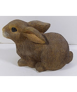 Vintage Bunny Figurine 7in Brown Rabbit Sitting Figure Lightweight Easte... - $24.99