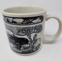 VTG Taylor &amp; Ng Glazed Ceramic Mug Frog Alligator Hippo c1978 Japan - £18.42 GBP