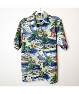 Reyn Spooner Mele Kalikimaka Hawaiian Aloha Shirt Surfing Santa Reverse ... - £38.93 GBP