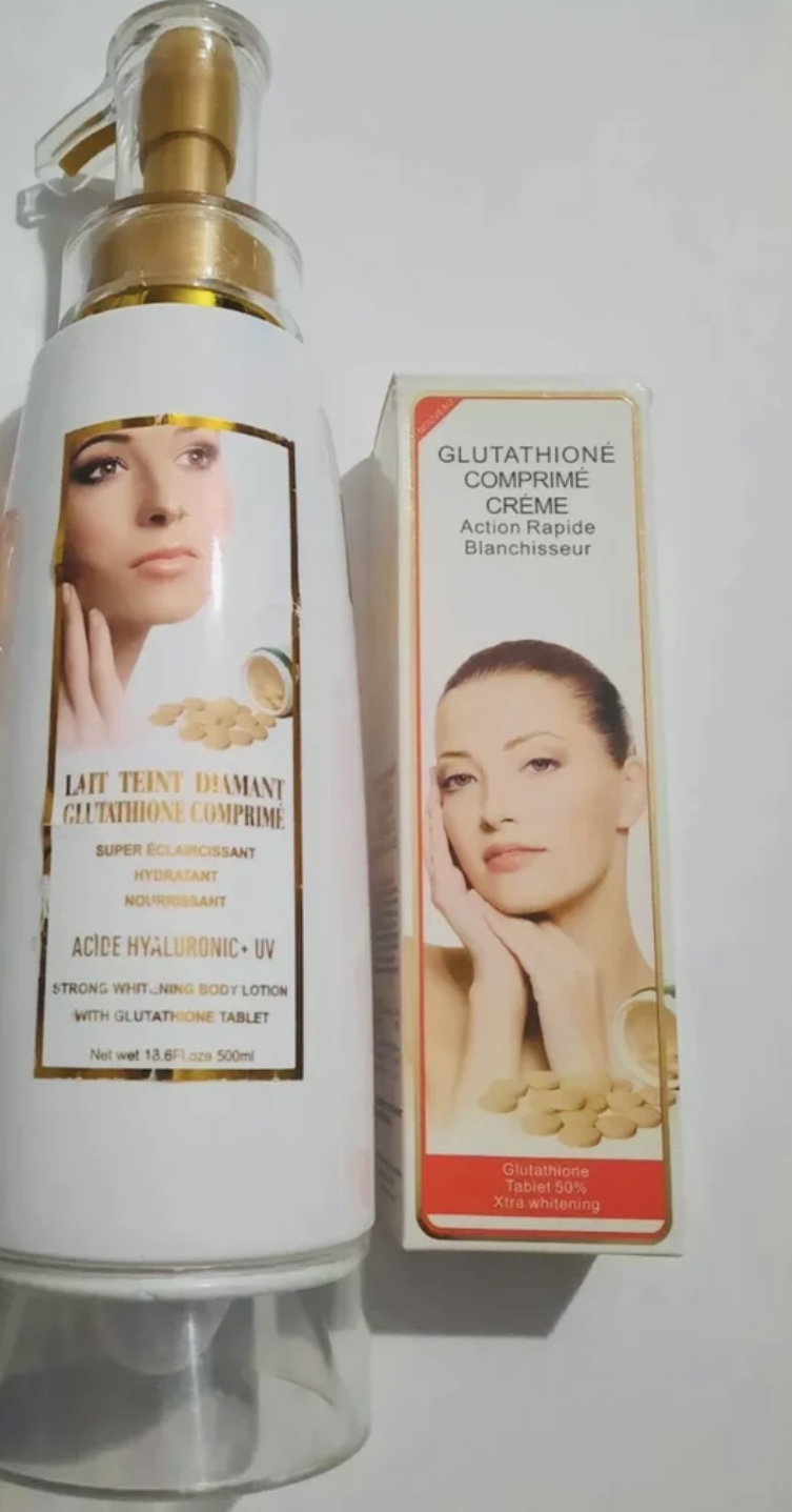 Authentic Glutathione Comprime Strong Brightening & Whitening Set. 18.6 Oz 500ml - £75.84 GBP