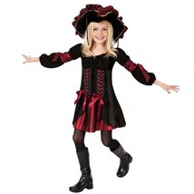 Girls 4-6T Deluxe Pirate Costume Ruffled Hat Halloween Dress Up FREE SHI... - $24.95
