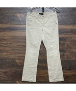 Women&#39;s Aeropostale Pants Stretch Straight Beige Khaki Low Rise Size 4 Reg - $21.80