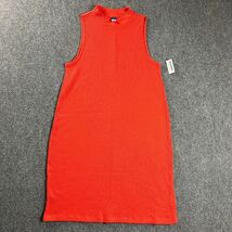 Old Navy Dress Womens Extra Large Orange Shirt Blouson Shift Cotton Blen... - $27.90 CAD