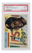 Roberto Clemente 1956 Topps Pittsburgh Pirates Baseball Card #33 PSA VG 3 - $1,260.03