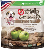 Loving Pets Totally Grainless Large Chicken and Apple Dog Bones - Made in the US - £6.95 GBP+