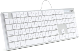 Full Size Mac Keyboard Apple IOS Mac iMac Windows Desktop PC Wired Laptop Design - £25.30 GBP