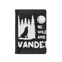 Personalized Wolf Passport Cover with RFID Blocking and Inner Pocket - W... - £23.05 GBP