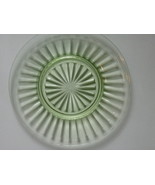 Depression Glass Pillar Optic Green Luncheon Plate - Anchor Hocking - La... - $12.99