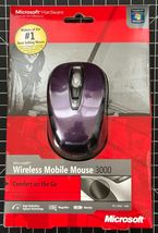 Microsoft Wireless Mobile Mouse 3000 Model 1359 MAC OS/PC Windows Purple... - $28.45
