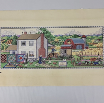 Amid Amish Life Embroidery Finished Completed Collector Series X Stitch ... - £153.19 GBP