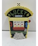RARE LUCKY WINNER SLOT MACHINE COOKIE JAR MERCEDES BANTZ ART/DANTE DESIG... - $203.09 CAD