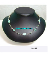 Wn68 .925 argentium sterling silver wire wrap pendant with fluorite and ... - $67.15 CAD