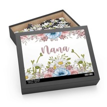 Personalised/Non-Personalised Puzzle, Floral, Nana, awd-1361, (120, 252, 500-Pie - £19.94 GBP+