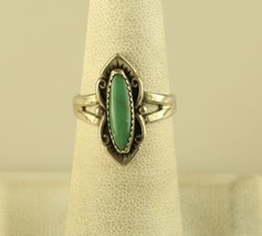 Vtg Sterling Silver Old Bell Trading Post Southwestern Turquoise Cocktail Ring - £42.09 GBP