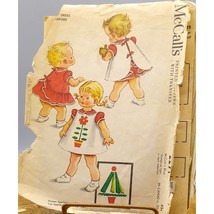 Vintage Sewing PATTERN McCalls 2291, Child Girls Dress and Pinafore 1958... - $25.16