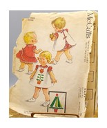 Vintage Sewing PATTERN McCalls 2291, Child Girls Dress and Pinafore 1958... - £20.08 GBP