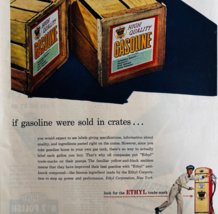1947 Ethyl Gas Advertisement Gasoline And Oil Gs Pump Vintage DWWW6 - $568.44 MXN