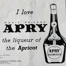 1952 Marie Brizard Apry Liqeuer Apricot Advertisement Sphere UK Import E90B - €16,98 EUR