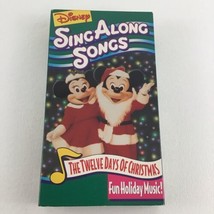 Disney Sing Along Songs VHS Tape Twelve Days Of Christmas Holiday Music ... - £19.52 GBP