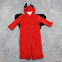 Devil Halloween Costume Kids Multicolor Long Sleeve Hooded Half Zip Outfit - $22.75