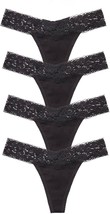 4 Pack Womens Cotton Thong Underwear Pack Lace Sexy Breathable Bikini Panties XL - £10.31 GBP