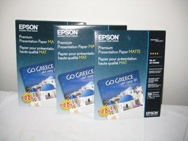 Epson America Inc. Products - Presentation Paper, Matte, 45 lb, 8-1/2&quot;x11&quot;, 50/P - £33.21 GBP