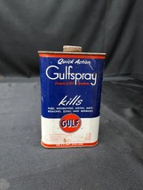 Vintage Gulf Gas Station Oil Gulfspray Insect Bug Tin Pint Can Adv Empty - $37.64 CAD