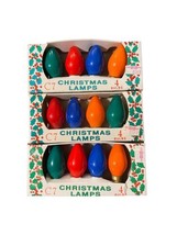 3x Vintage Northern Lights C7 Christmas Lamps 4 bulbs each NIB - $24.75