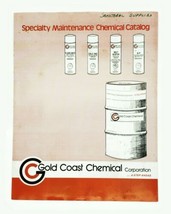 Vintage Brochure Gold Coast Chemical Corporation Maintenance Chemical - $9.59