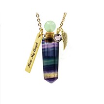 Green Rainbow Crystal Ash Necklace Urn - Love Charms™ Option - £25.91 GBP+