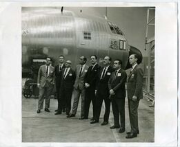 Lockheed 100 Hercules Photo &amp; C-130 Guest Flight Ticket Varig Airlines O... - $39.70