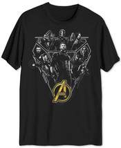 Hybrid Marvel Avengers Assemble Mens Graphic T-Shirt - £9.83 GBP