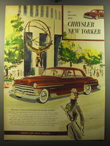 1950 Chrysler New Yorker Ad - The beautiful 1950 Chrysler New Yorker - $18.49