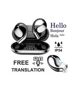 Translator Headphones Bone Conduction Wireless 150 + Languages iOS Andro... - $56.95