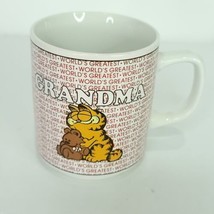 Garfield Mug Worlds Greatest Grandma Vintage 1978 Ceramic Cup Jim Davis - $22.76