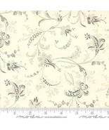 Moda COLLECTIONS ETCHINGS Parchment/Charcoal 44333 23 Quilt Fabric By The Yard - $11.63