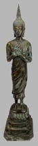 Antigüedad Thai Estilo Bronce Pensativos Gautama Buda Estatua - 63cm/63.5cm - £659.84 GBP