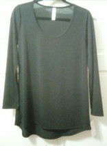 Nwt Lularoe Llr Size S Lynnae Long Sleeve Summer Solid Black #33 - £22.45 GBP
