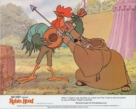 Walt Disney Robin Hood original 1973 8x10 lobby card Allan-a-Dale Friar ... - $50.00