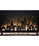 Paper Cut Christmas Village SVG Bundle - $562.41 MXN