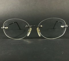 Yves Saint Laurent Eyeglasses Frames 4164 Y389 Gray Round Rimless 54-18-135 - £96.87 GBP