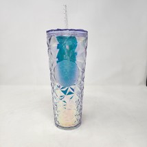 Starbucks Christmas Holiday 2023 White Clear Diamond Prism Crystal Venti Tumbler - $31.24