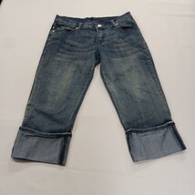 Victoria Beckham Rock & Republic Women's Blue Denim Cropped Jeans Size 28 Crown  image 13