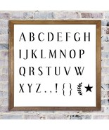 Capitals Alphabet Stencil - Reusable DIY Letter Stencil - Typography Ste... - $29.00